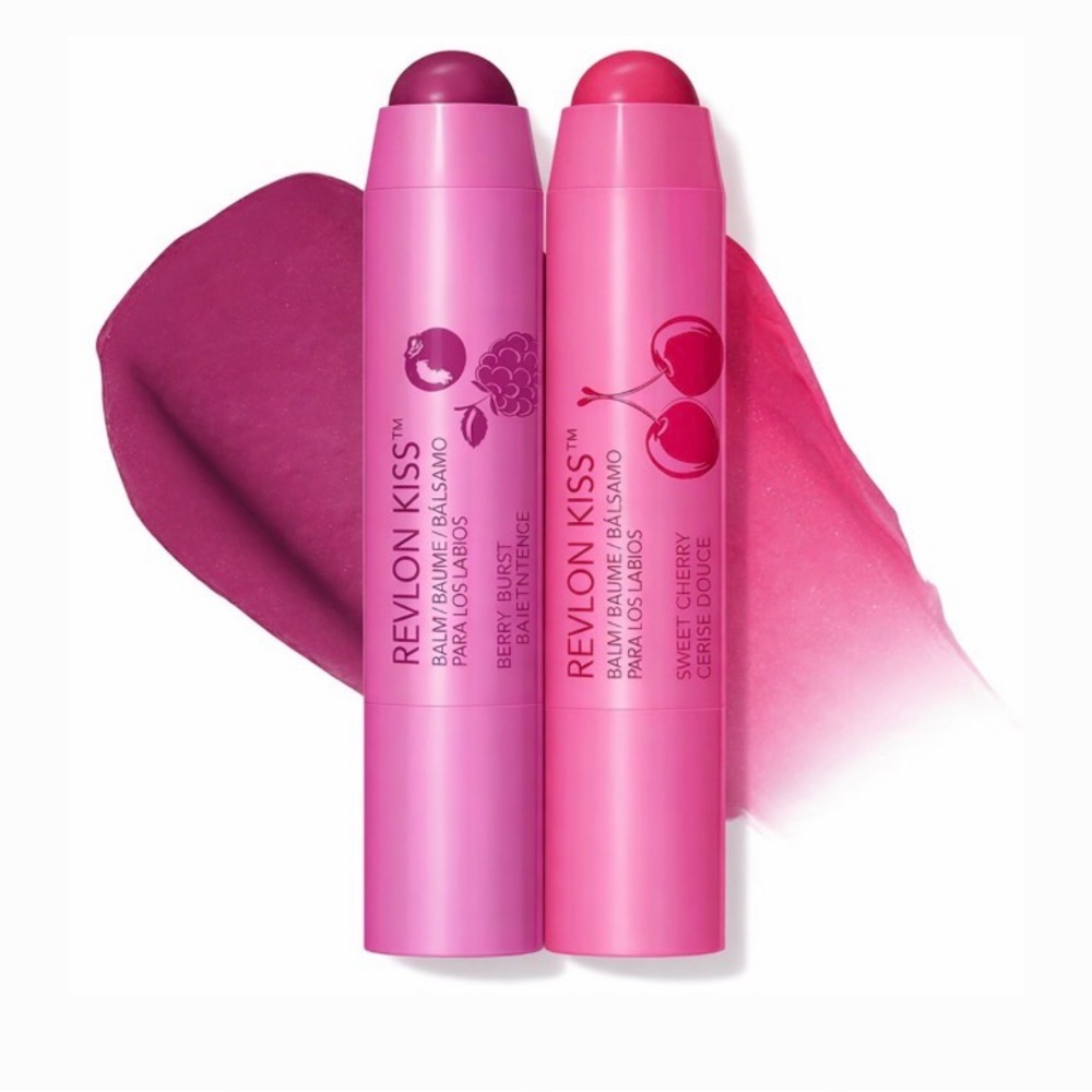 Revlon Kiss Lip Balm Set - Berry Burst and Cherry Delight
